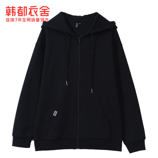 韩都衣舍短外套女2023秋冬新款运动开衫时尚休闲百搭棒球服ins潮DX0003 商品图3