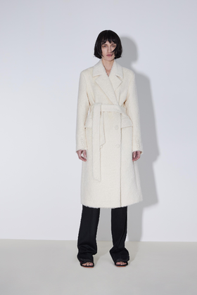 长毛款正身长外套