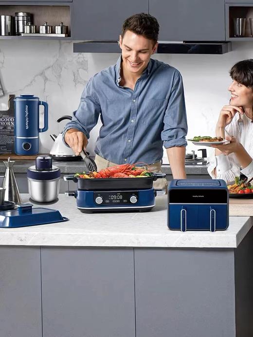 【摩飞双仓空气炸锅】多功能左右双仓大容量炸薯条机可视电炸锅家用双拼桶 商品图4