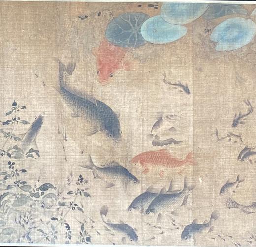 【定制书画】（北宋） 刘寀(传)  《落花游鱼图卷》绢本 手卷/镜片 馆藏书画高仿复制艺术品（付款后28天内发货） 商品图6