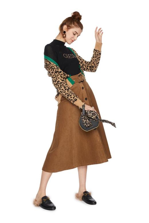 SUMMER & SAGE 灯芯绒复古半身裙 5473 商品图3