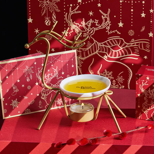 大英博物馆麋鹿系列圣诞鹿香薰蜡烛铁艺融蜡炉香氛礼盒 商品图3