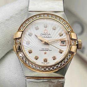 V2升级版 市场高版本 欧 米茄omega双鹰星座系列！女神腕表！
1⃣️搭载进口8520机芯！
2⃣️蓝宝石玻璃背透设计！
3⃣️直径27毫米，厚度10.5毫米！