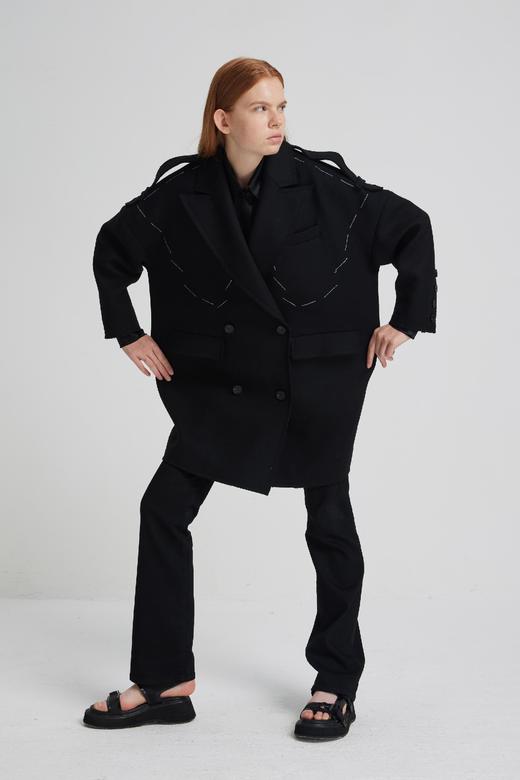 长肩攀儿廓形大衣 商品图0