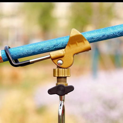 全金属钓鱼竿支架地插多功能手竿海竿两用鱼杆万向台架杆架竿ccl14 商品图4