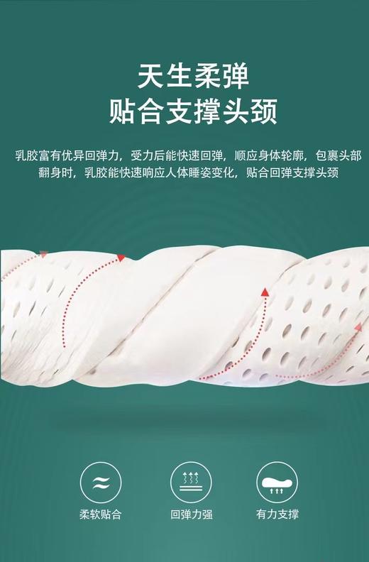 泰国乳胶枕成人曲线款 商品图1