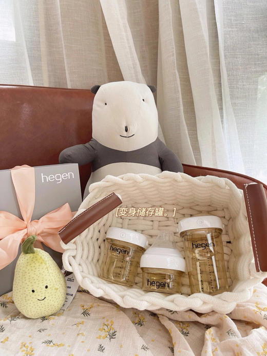 【母婴HEGEN奶瓶系列】新加坡原装进口 新生婴儿多功能PPSU奶瓶礼盒/奶瓶/奶嘴/吸管配件/吸管盖 送礼 商品图9