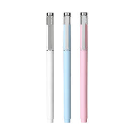 齐心 GP387 拔帽水晶笔 弹簧子弹头0.5mm 匹配笔芯R915