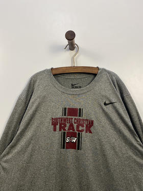 NIKE 耐克 西南基督学校 田径队 The NIKE TEE 长袖T恤 _SLT(XL)
