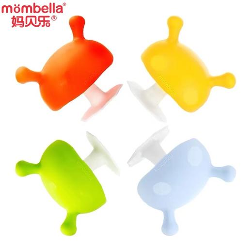 美国Mömbella妈贝乐小蘑菇安抚牙胶防吃手磨牙棒婴儿宝宝可水煮 商品图2