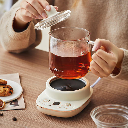 【小程序】小熊养生壶 YSH-D04C6 米黄 玻璃杯+玻璃内胆 商品图1
