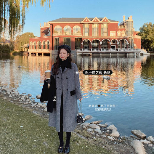 微瑕疵  日常穿着无影响  可退换邮费需自理  金蘑菇菇【斯嘉丽】 本命复古甜！格子外套 商品图3