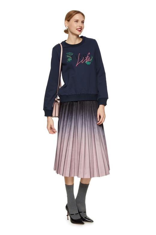 OCTAVIA 渐变百褶高腰半裙 8338 商品图3