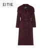 EITIE爱特爱冬季新款气质翻领束腰显瘦长款大衣外套7214904 商品缩略图3