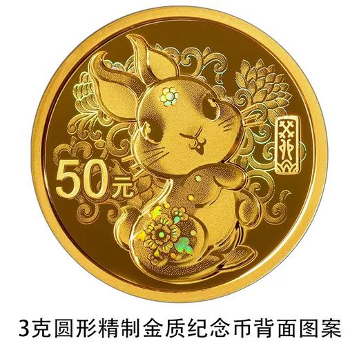 2023中国癸卯（兔）年圆形金银币 商品图3