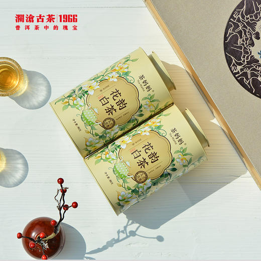 2022年茶妈妈花韵白茶双罐礼盒 160g/盒（80g*2罐） 商品图3