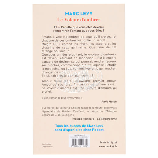 【中商原版】马克 李维 偷影子的人 法文原版 Le voleur d ombres Marc Levy 商品图1
