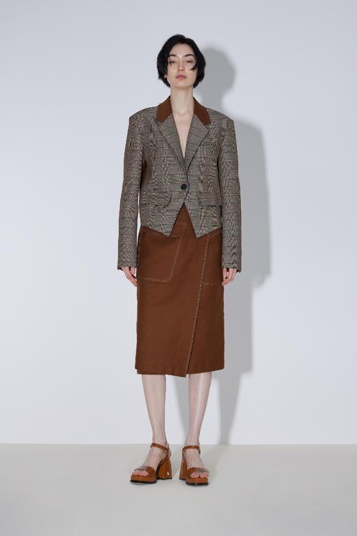 叠搭式大贴袋半裙 商品图0