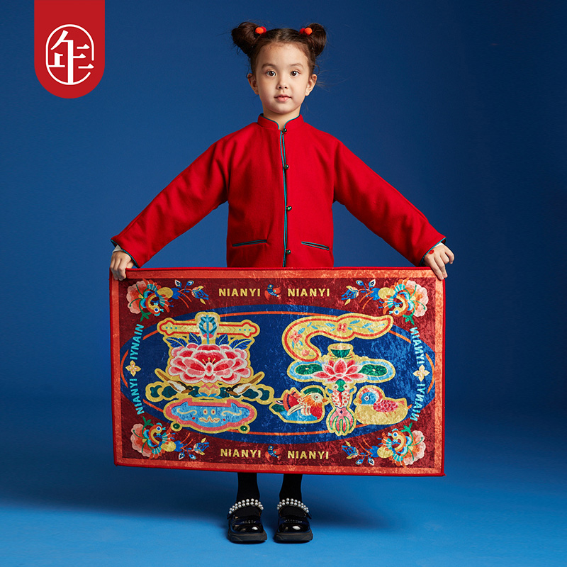 年衣入户门地毯冬新款原创设计平安喜乐脚垫门垫子