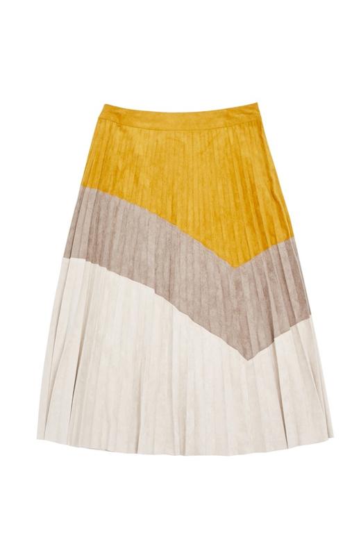 LA Collection 拼色百褶半身裙 4886 商品图4