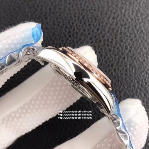 NOOB出品，女装日志型28㎜日志型279174-0009 ①：女装日志型的蚝式表壳是坚固优雅、美比例的典范。采用316L不锈钢来锻造不锈钢腕表表壳，具备高抗腐蚀性。 商品图8