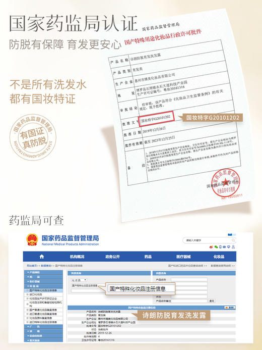 品质国货！【买一送一】诗朗防脱育发型洗发露 防脱育发 控油去屑 不含硅油香水级香氛 500ml/瓶 商品图3