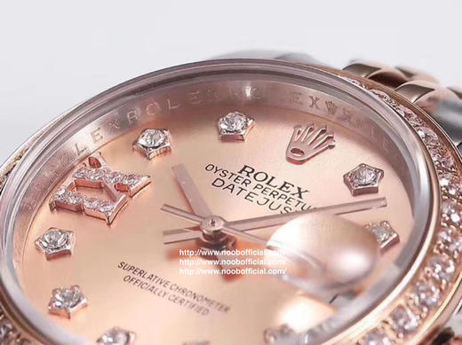 NOOB出品，女装日志型28㎜日志型279174-0009 ①：女装日志型的蚝式表壳是坚固优雅、美比例的典范。采用316L不锈钢来锻造不锈钢腕表表壳，具备高抗腐蚀性。 商品图5