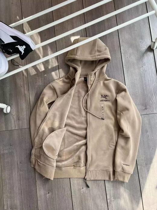 ARC鸟！加产！雪山绒！ BIRD EMBLEM 休闲情侣加绒加厚连帽衫拉链外套 商品图2