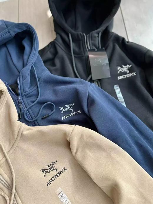 ARC鸟！加产！雪山绒！ BIRD EMBLEM 休闲情侣加绒加厚连帽衫拉链外套 商品图1