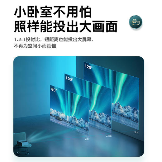 soopii（首佩）无线安卓AI语音投影仪 PR18 商品图4