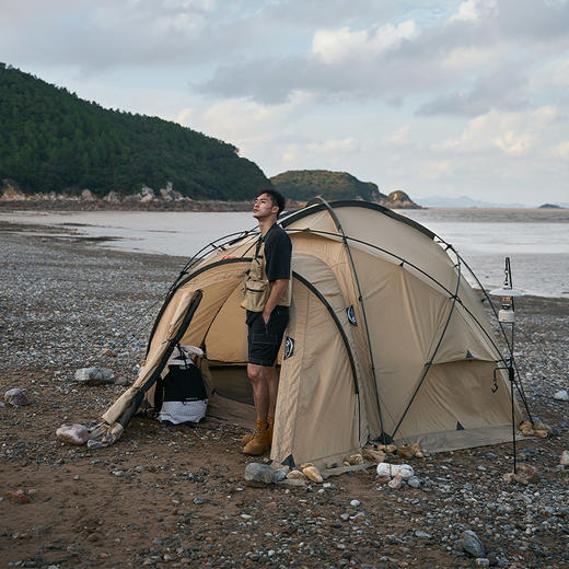 牧高笛帐篷户外露营装备半球形球帐大空间四季加厚防雨新款指挥官185 商品图2