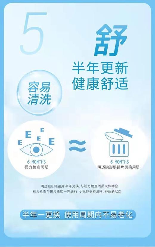 博士伦明透半年抛近视隐形眼镜1片装 商品图9