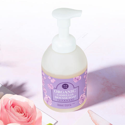 基地包邮 山茶慕斯浪漫玫瑰泡泡洁面/沐浴露 500ml/瓶 商品图1