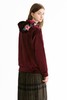 OCHIRLY欧时力 酒红色丝绒连帽卫衣 44 商品缩略图4