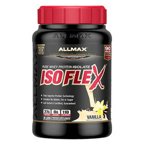 美国ALLMAX分离乳清ISOFLEX蛋白粉/2磅