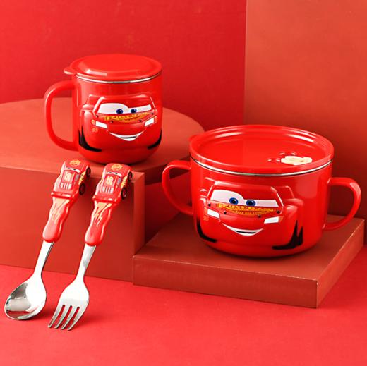 Disney迪士尼儿童碗不锈钢餐具礼盒套装 XHR 商品图4