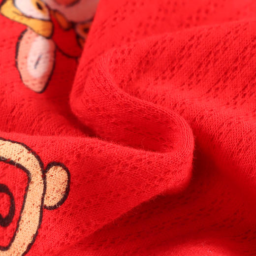 儿童红色内衣新年套装纯棉宝宝兔年12岁中小童本命年秋衣秋裤打底聚 商品图8