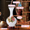 佛罗端斯-中式珐琅彩玉瓷花瓶家庭装饰品乔迁新居客厅电视柜摆件 商品缩略图1