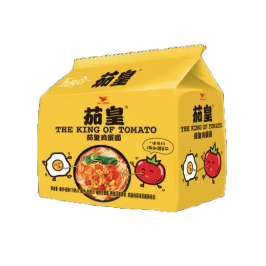统一茄皇鸡蛋方便面116g*5 商品图0