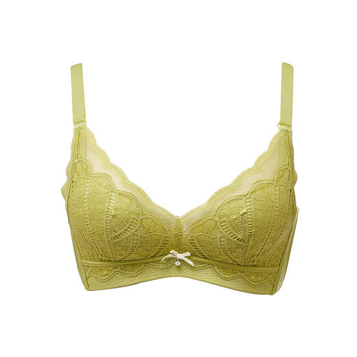 都市丽人聚拢升杯内衣B:中厚C:薄3/4杯蕾丝文胸三排树脂胶圈YB32C2 商品图6