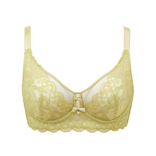 都市丽人聚拢杯内衣BC超薄3/4杯蕾丝文胸三排软钢圈YB32H1 商品图6