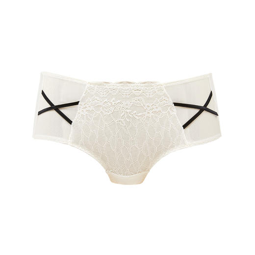 都市丽人蕾丝网布系列网布+蕾丝低腰三角内裤YP32H1 商品图4