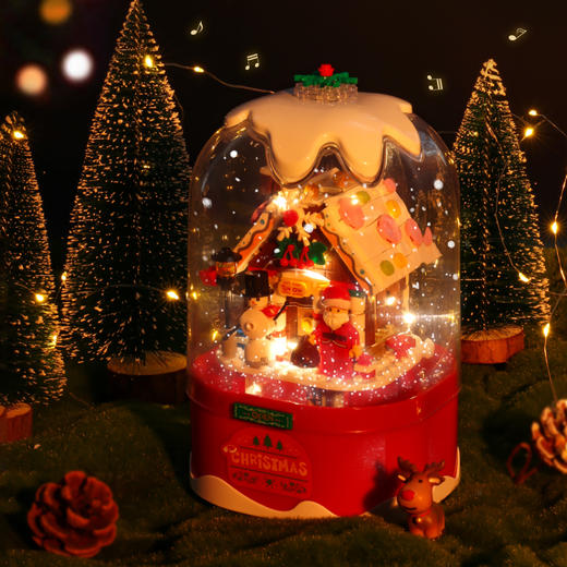 澳嘉特圣诞节雪花积木音乐盒  MXT 商品图2