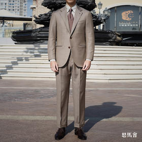 Stylbiella 澳洲美丽诺羊毛浅棕色全麻衬套装