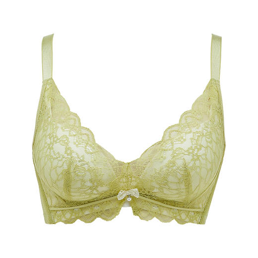 都市丽人聚拢杯内衣B中厚3/4杯蕾丝文胸三排无钢圈YB31C1 商品图6
