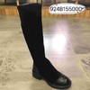 新品石头纹弹力绒百搭显瘦高靴924B15500 商品缩略图0