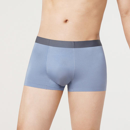 都市丽人都市锋尚简约基础系列40S人棉贴合男士平角内裤新年本命年红品FK3CA7 商品图1