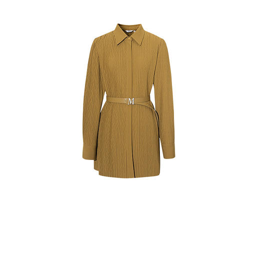 【商场同款】麦檬冬时尚花纹压褶衬衫5CA224931 商品图4