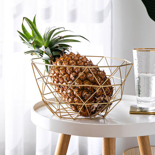 零食水果盘创意客厅家用新款茶几北欧果盆时尚盘子网红果盘水果蓝jsr14 商品图5