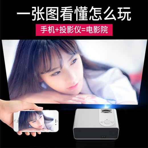 soopii（首佩）无线安卓AI语音投影仪 PR18 商品图6